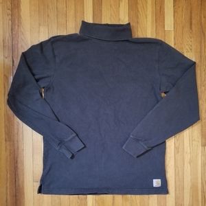Carhartt Turtleneck Black Long Sleeve Relaxed Fit Size Medium Workwear
